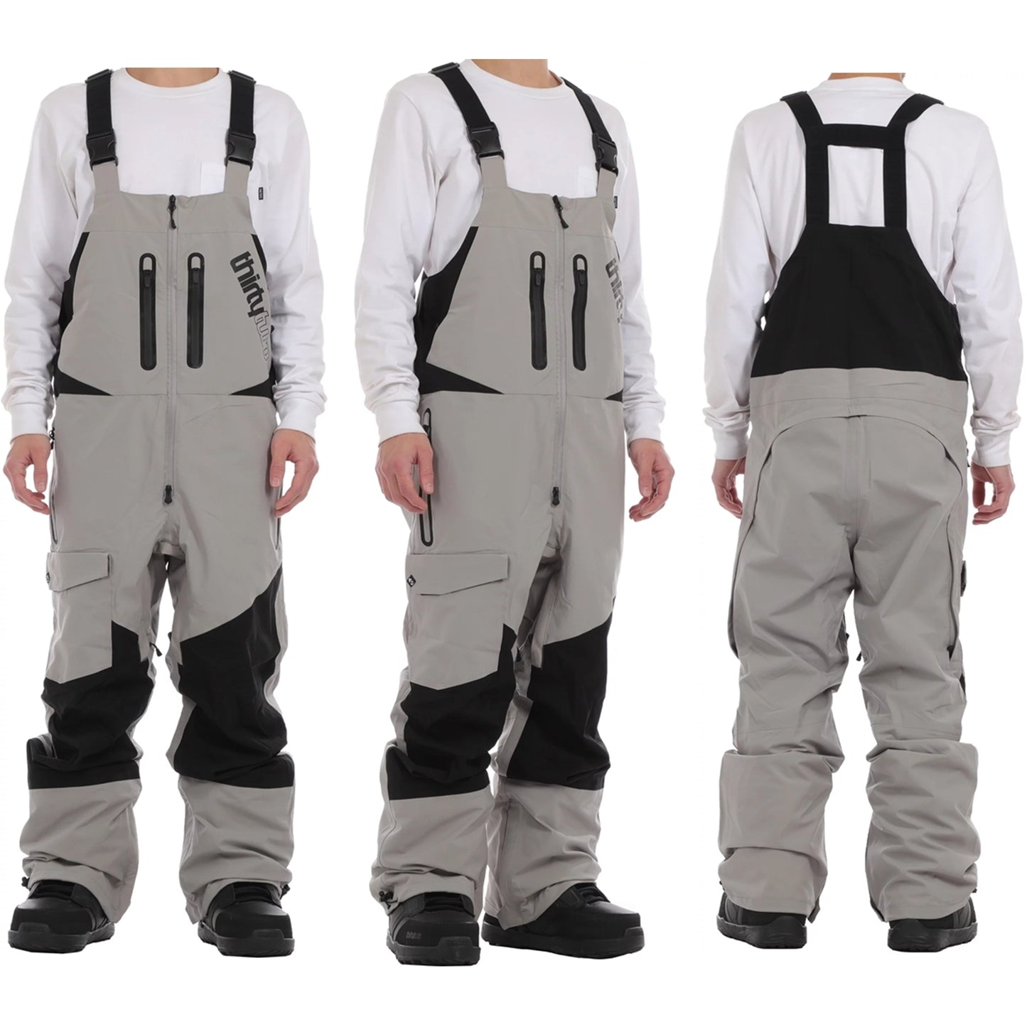 全新 Thirtytwo Deep Creek Bib 有彈性 防水/透氣 20K/20K 滑雪 工人褲 有Zippered drop seat 開大不需脫帶, 男女合穿