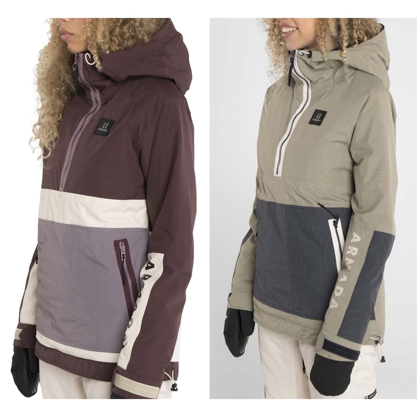 全新 Armada Rosalie Women Anorak 過頭外套 10K/10K 防水/透氣 Red (Size S, M, L) Green(Size S, L)
