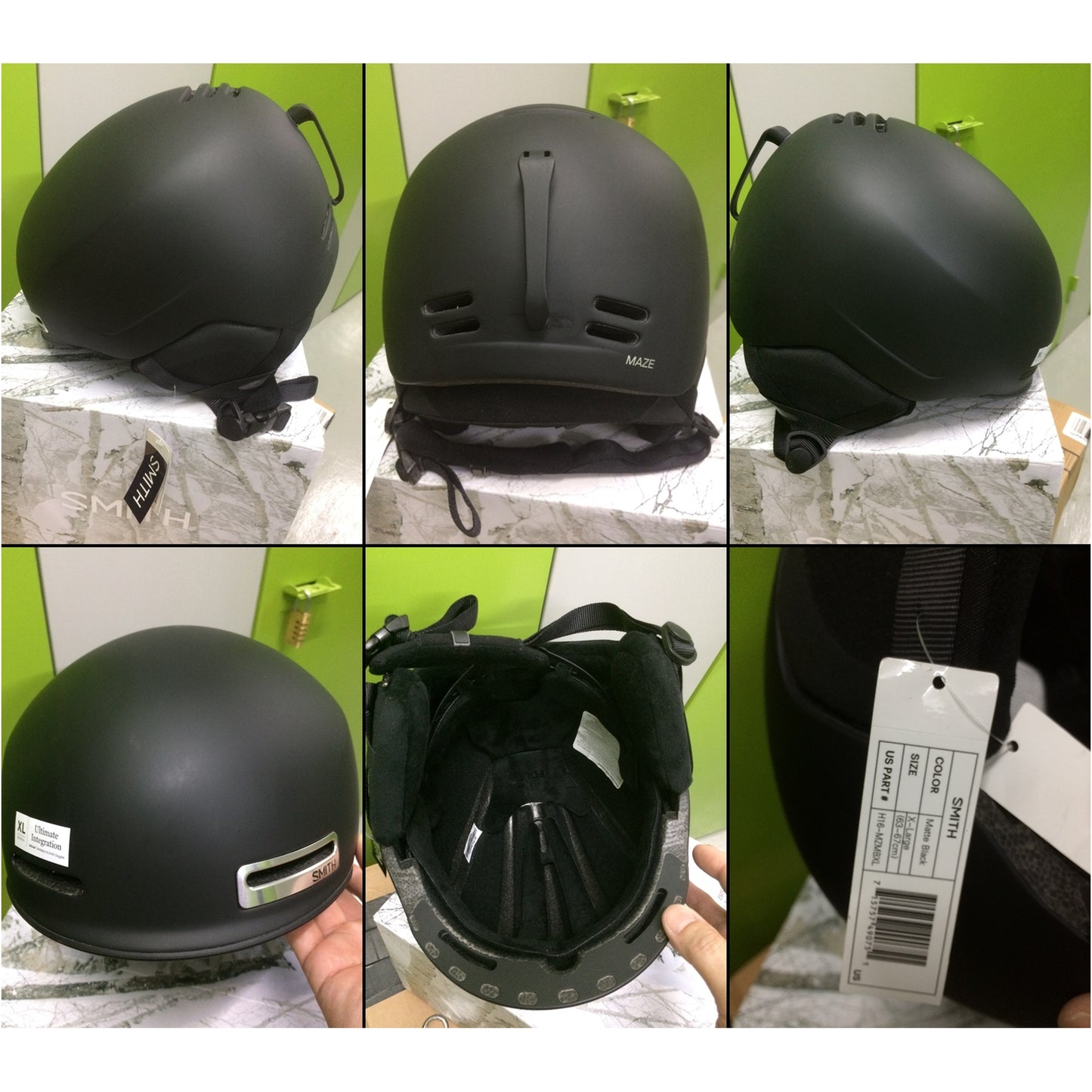全新 Smith Maze Helmet 頭盔 超輕 4色 $700(黑色$900)