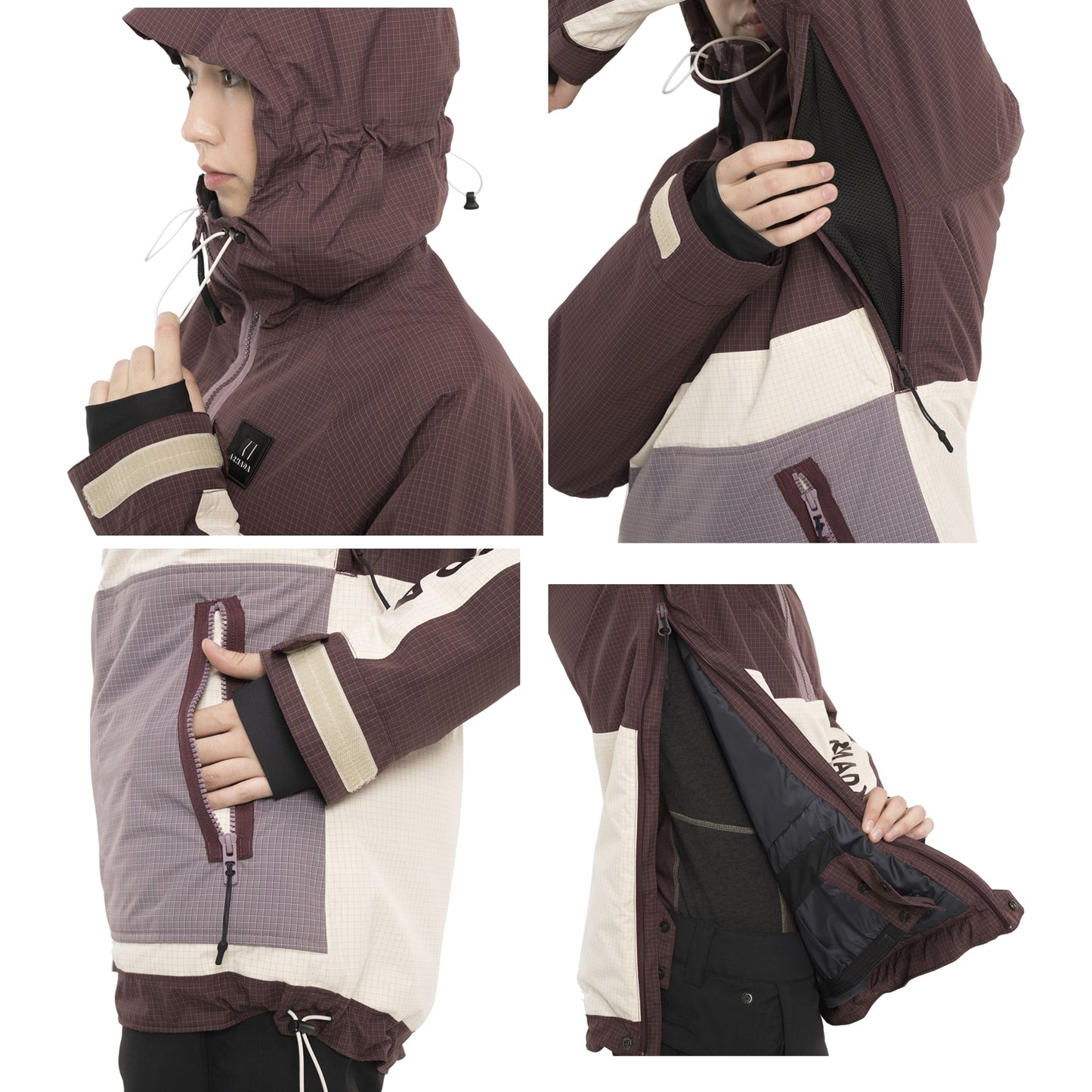 全新 Armada Rosalie Women Anorak 過頭外套 10K/10K 防水/透氣 Red (Size S, M, L) Green(Size S, L)