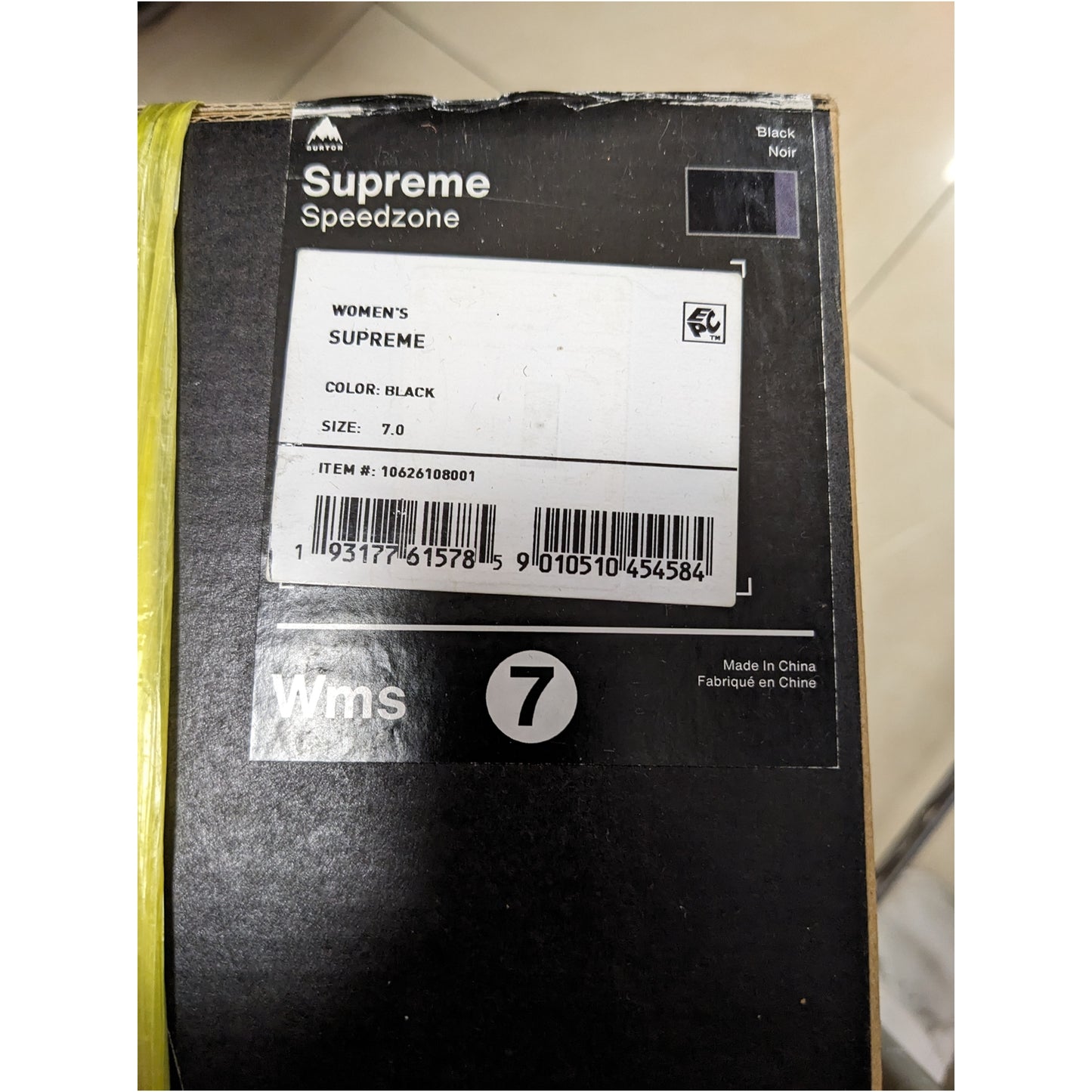 全新可到店試$2200(原價$4400) Burton頂級 Supreme 女Boots 只有一對 US7/EU38/24cm