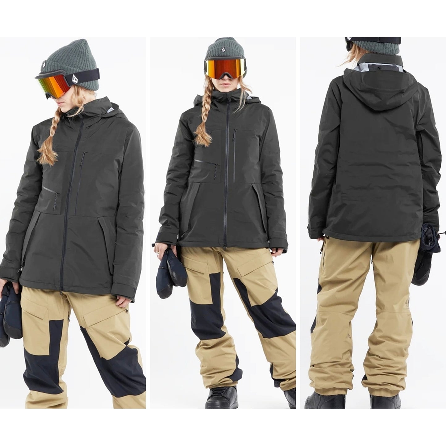 可到店試小量(原價USD740) 2024年Volcom Koa Tds Infrared 3Layer Gore-Tex Women Jacket Core位內縫羽絨 有面罩