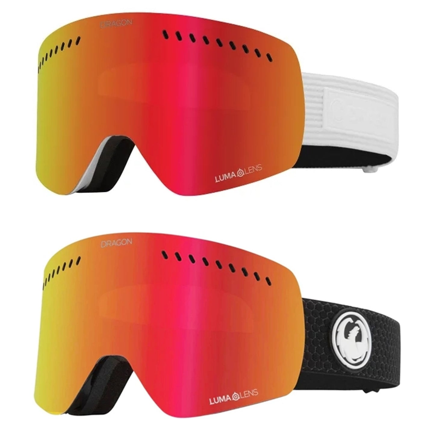 全新 Dragon Alliance NFXs snow goggle 連多一塊紅色夜鏡