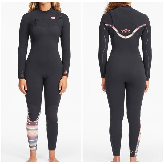 全新Billabong 3/2mm Furnace Comp Chest Zip Women Wetsuit Size:M,L 滑浪 surfing