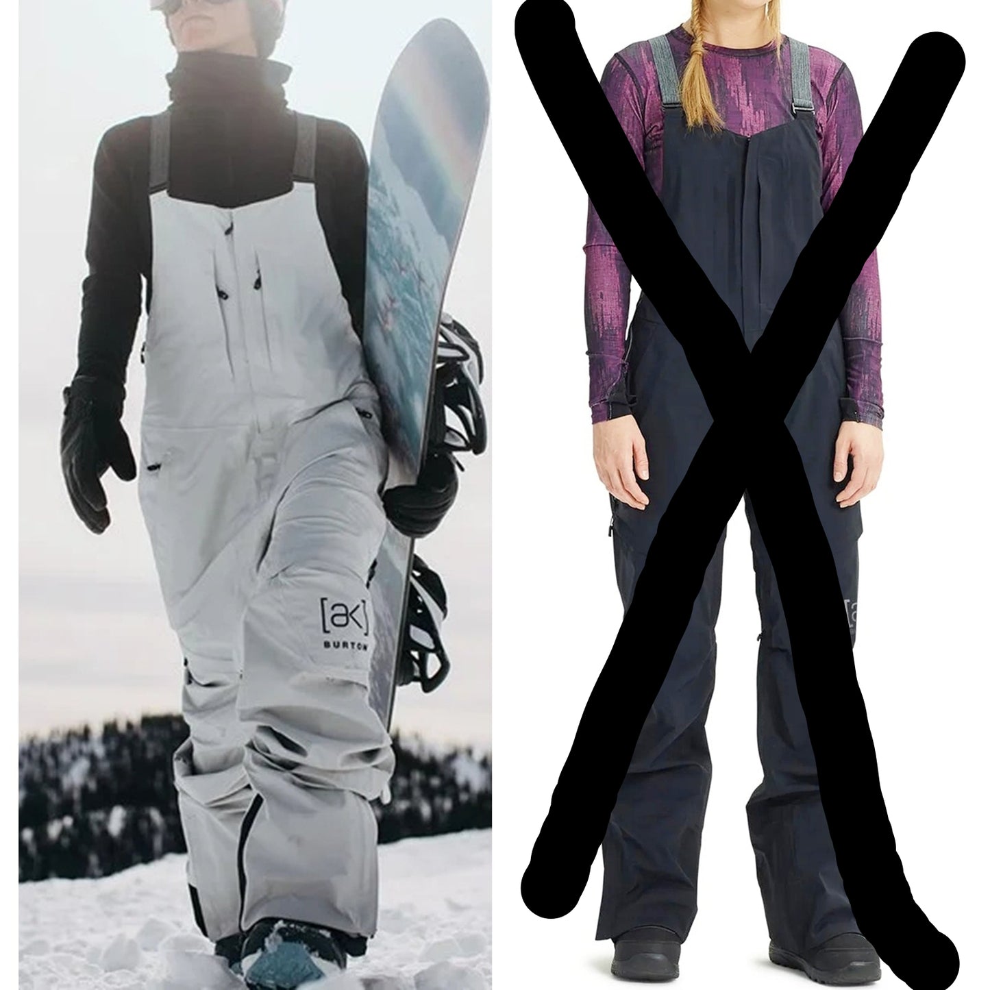 可試原價$5600 Burton AK Kimmy 3L Gore-tex bib 有 Zippered drop seat 上廁所不需脫帶