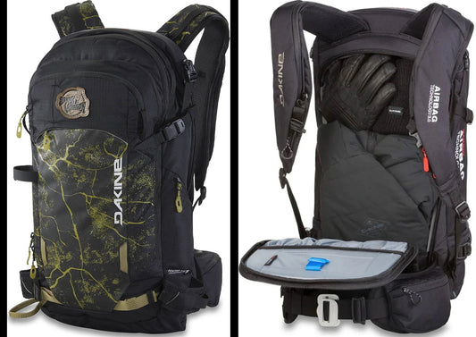 全新綠紋色 Dakine Team Poacher RAS 26L snowboard ski backpack airbag compatible 滑雪背包&nbsp;