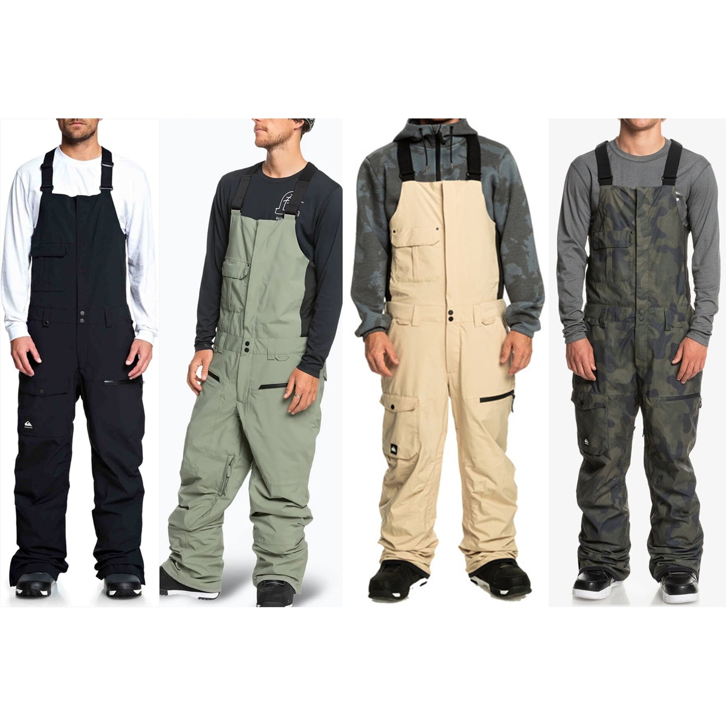 全新 Quiksilver Utility Bib pants 有彈性 防水/透氣 20K 滑雪 工人褲