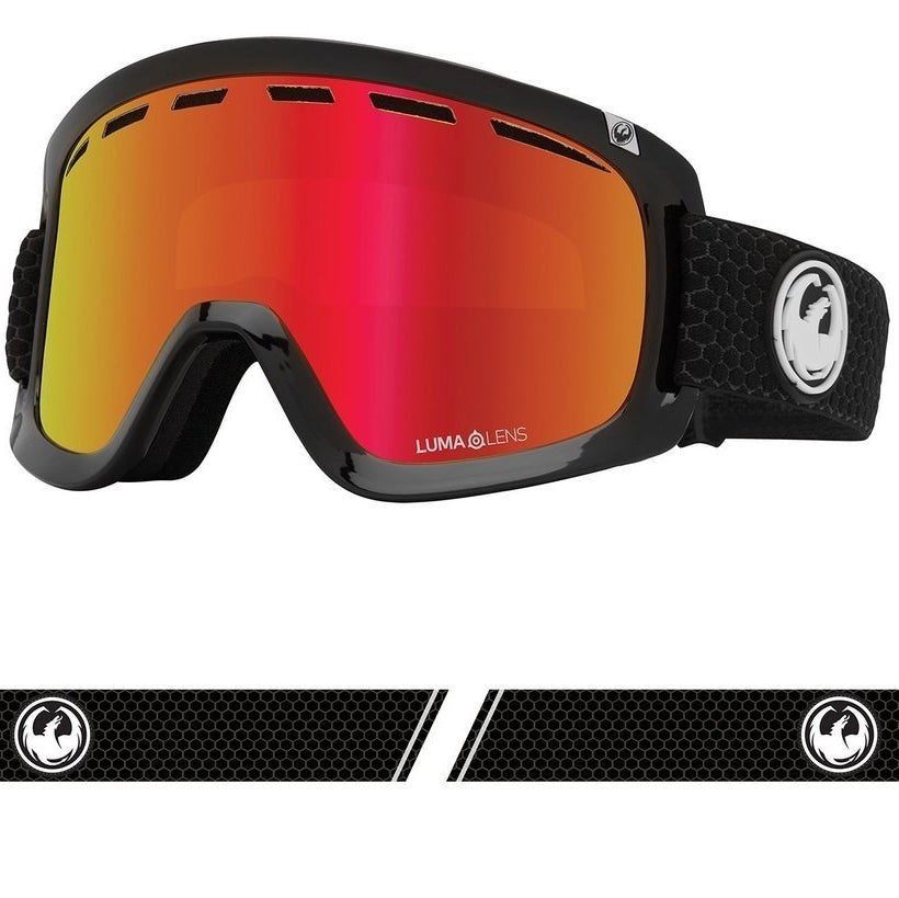 全新 Dragon Alliance D1 snow goggle 連多一塊夜鏡 OTG 帶眼鏡可用 大Size