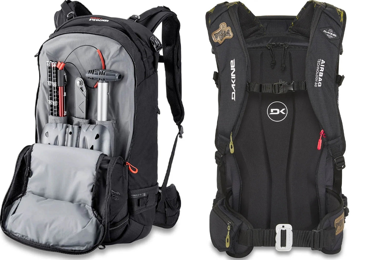 全新綠紋色 Dakine Team Poacher RAS 26L snowboard ski backpack airbag compatible 滑雪背包&nbsp;