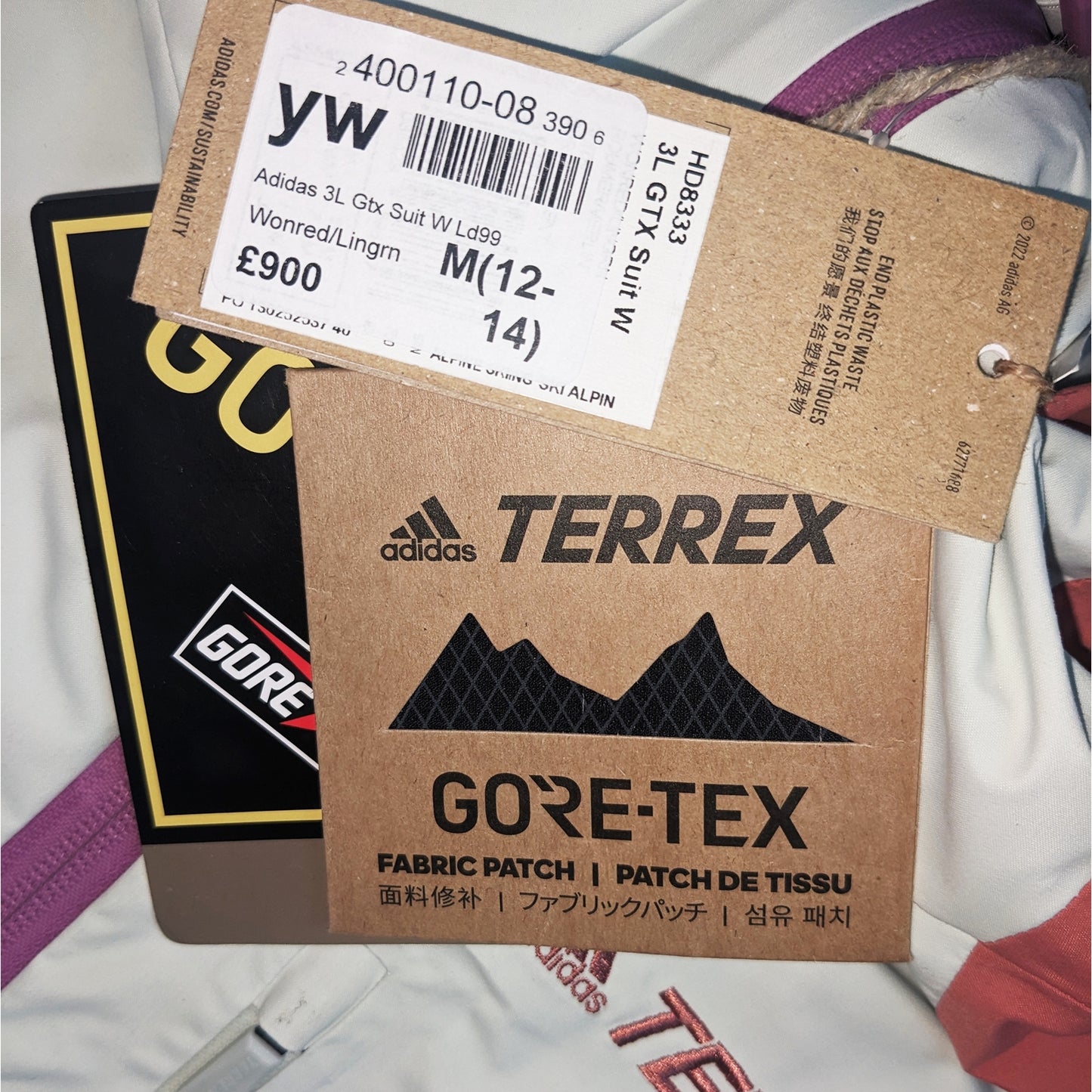 Adidas Terrex 3Layer Gore-Tex Suit 有Zippered drop seat上廁所不需脫衣 高防水/透氣 滑雪 ski snowboard