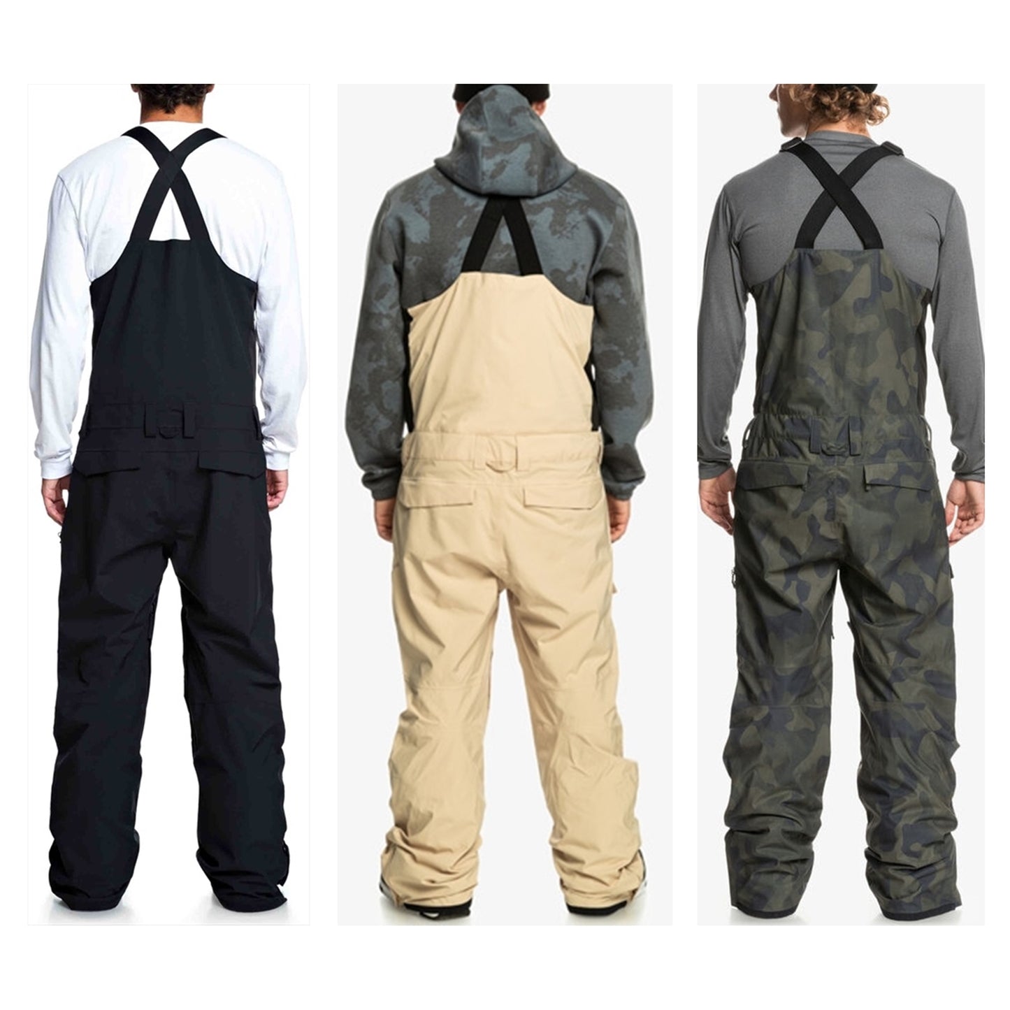 全新 Quiksilver Utility Bib pants 有彈性 防水/透氣 15K/10K 滑雪 工人褲