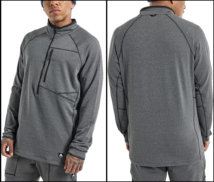 Burton Stockrun Grid Half-Zip Fleece 排汗 快乾 保暖