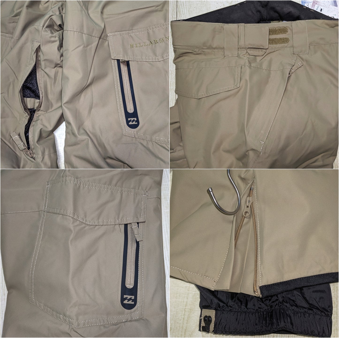 全新 Billabong Pants 10K/10K 防水透氣 小彈力 薄綿內裡 ski snowboard