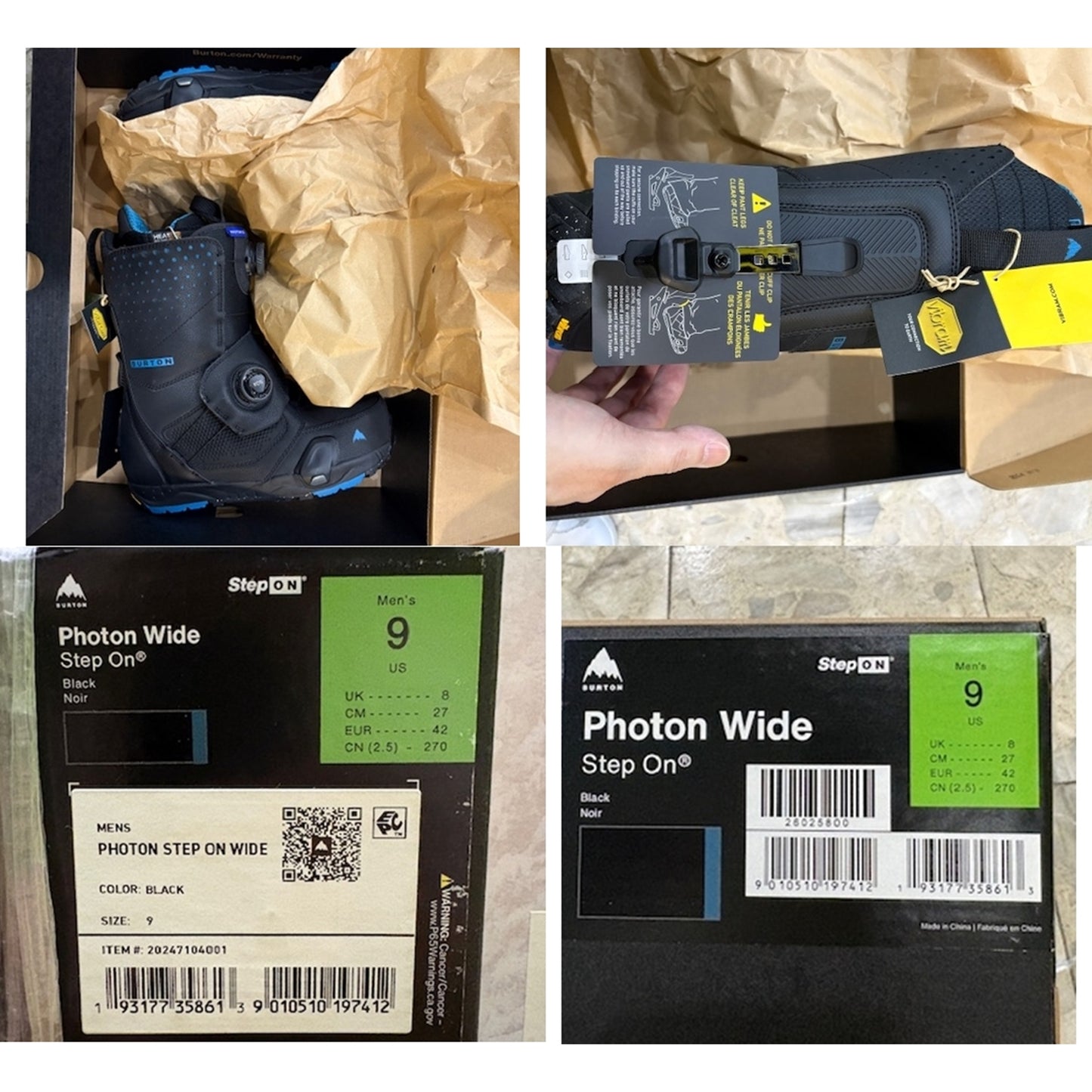 可到店試$2700(原價$4000) 只有一對US9(Wide) Burton Photon Step On 2026 Snowboard Boot