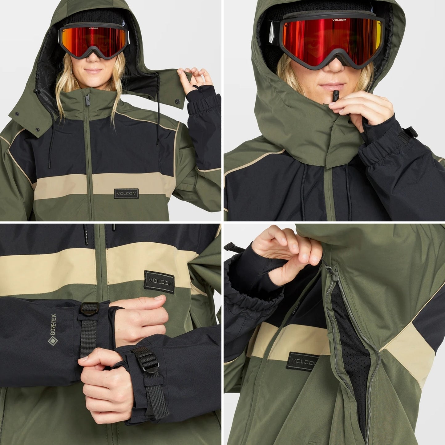 可試 Volcom DLM GORE-TEX 中性 短鬆身 Jacket 高防水/透氣 snowboard ski