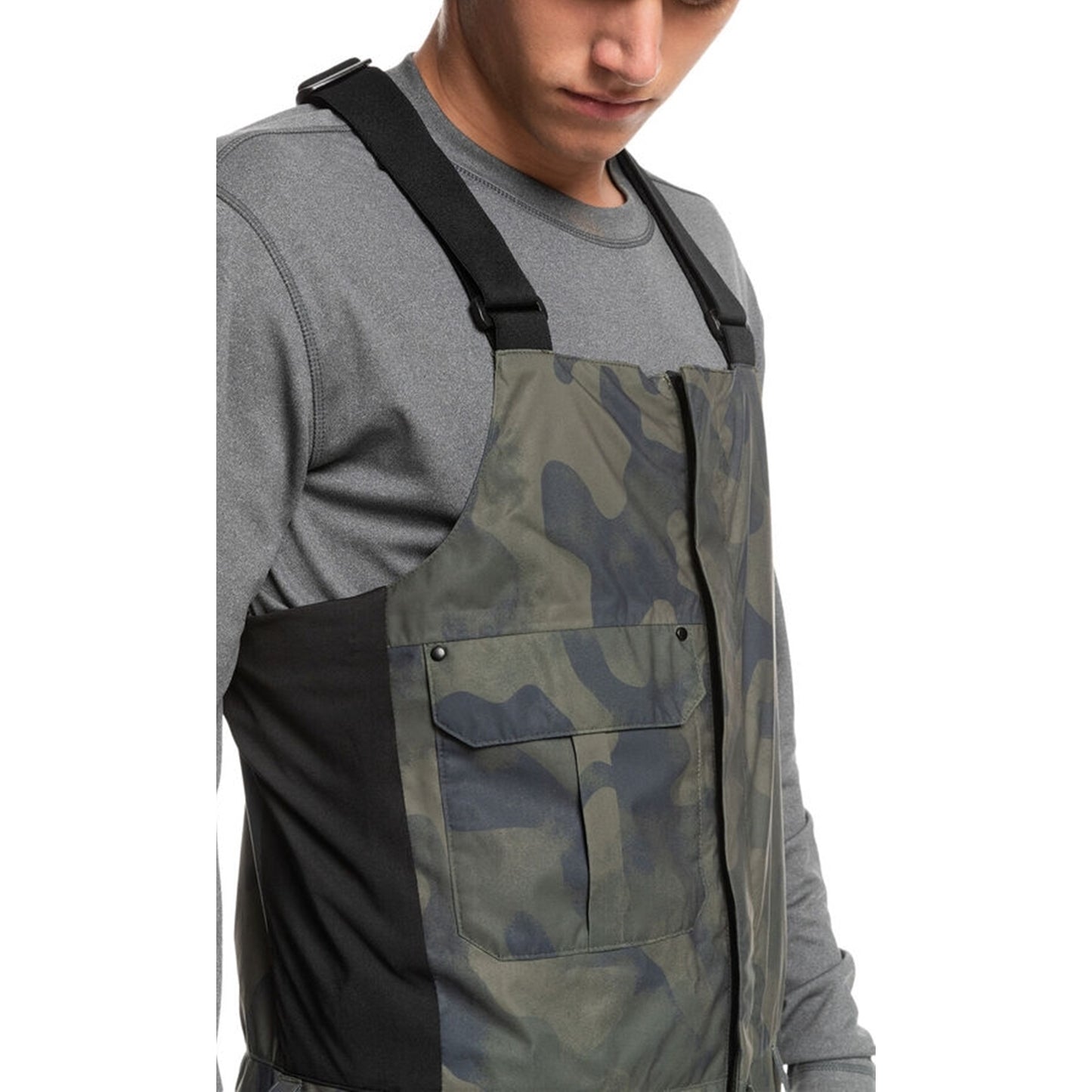 全新 Quiksilver Utility Bib pants 有彈性 防水/透氣 20K 滑雪 工人褲