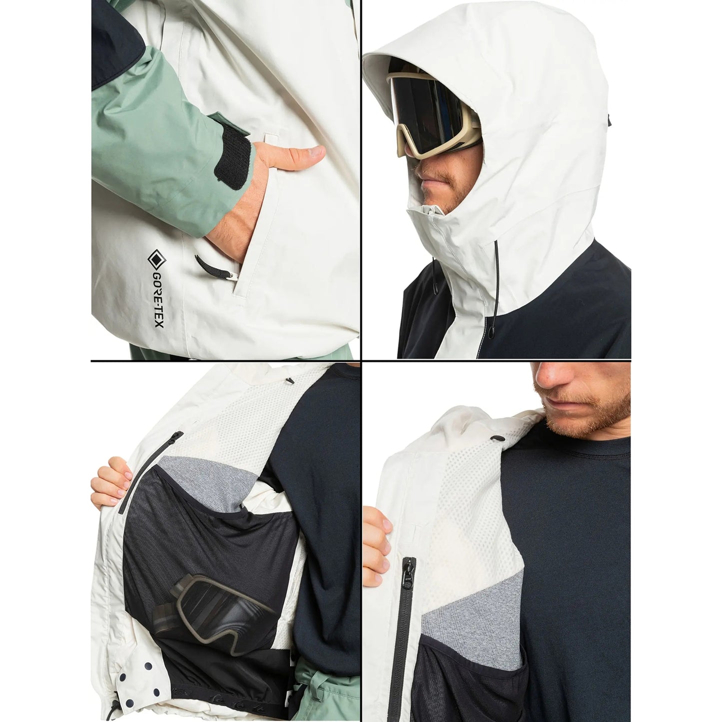 可到店試,鬆短身款 Quiksilver High Altitude Gore-Tex Jacket中性 高防水/透氣 snowboard ski