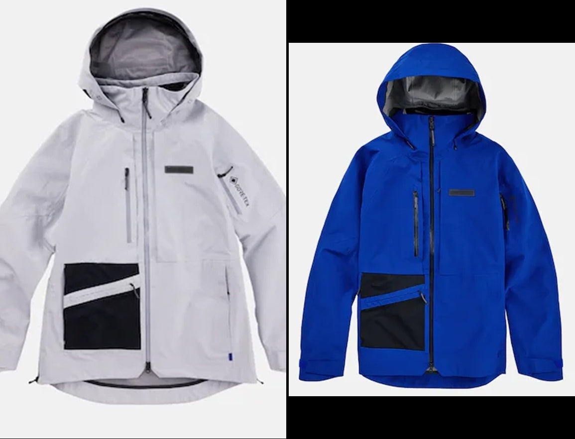 全新 Burton Carbonate GORE-TEX 3L Jacket 高防水/透氣 snowboard ski 滑雪(灰白$2800)