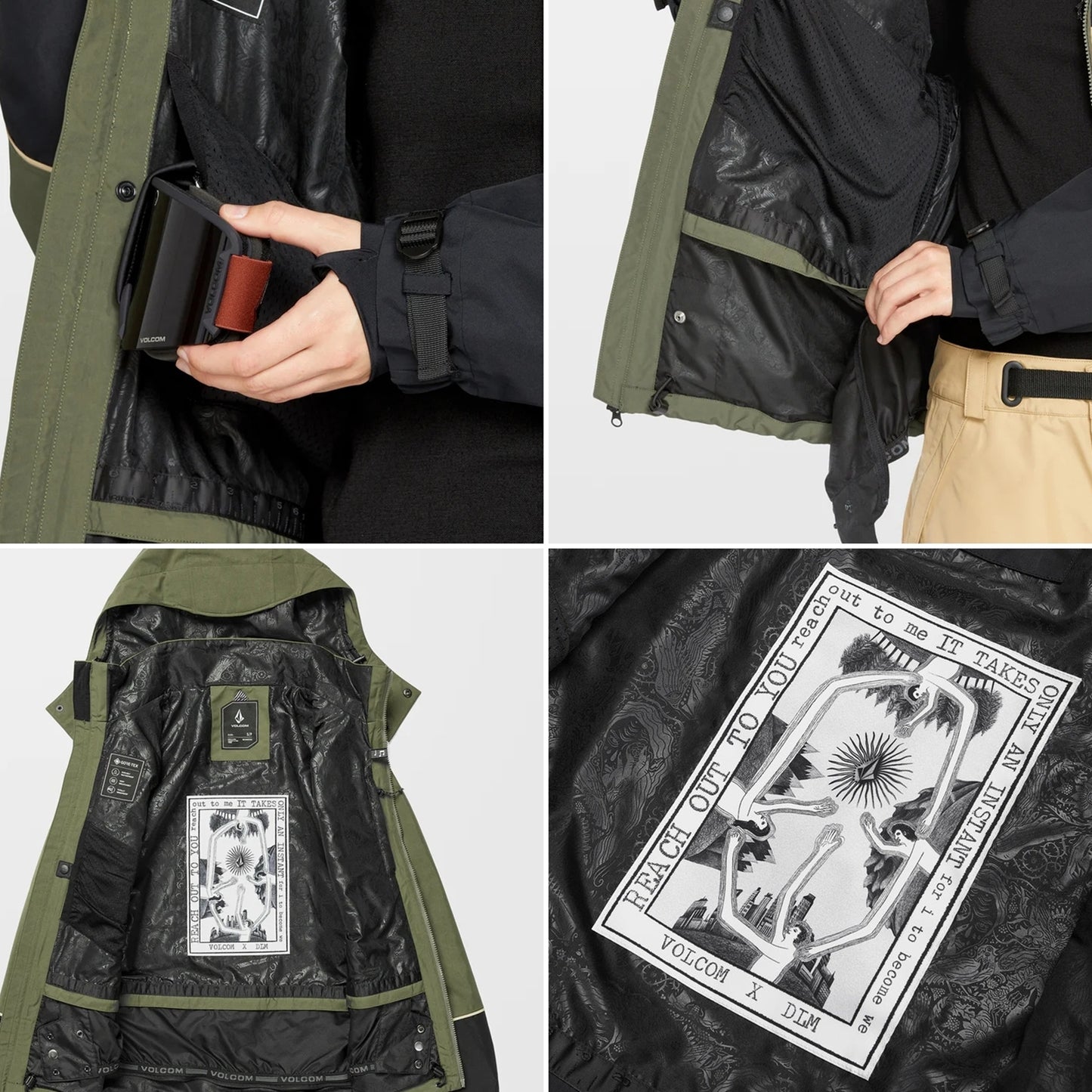 可試 Volcom DLM GORE-TEX 中性 短鬆身 Jacket 高防水/透氣 snowboard ski